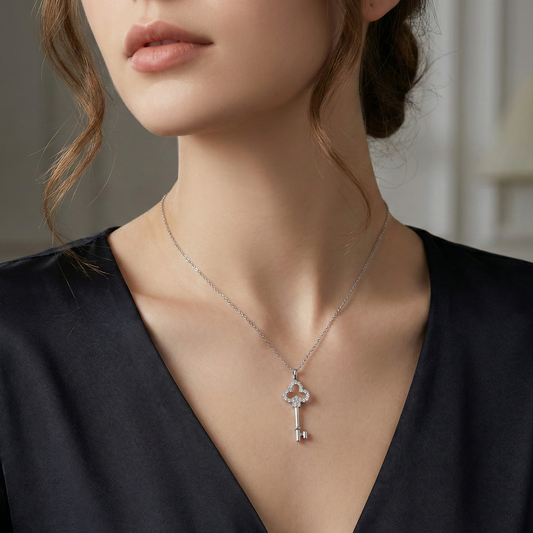 Diamanten sleutelketting